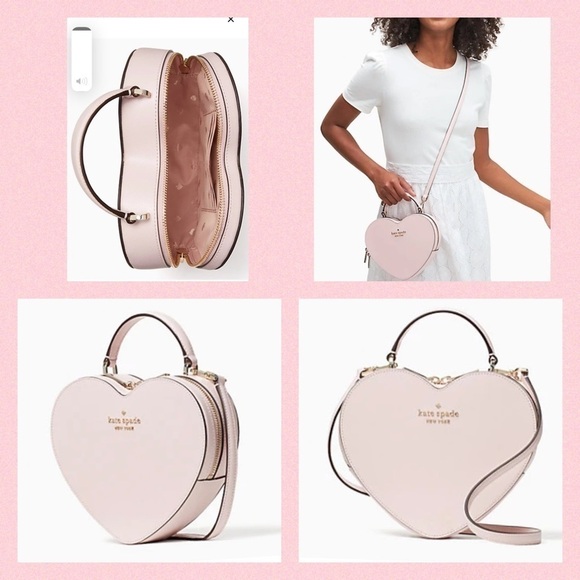 Kate Spade Love Shack Pink Heart Bag Tik Tok - Picture 2 of 2